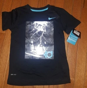 Nike DRI-FIT KD Kevin Durant Logo Short Sleeve Tee T-Shirt Size 6 - Picture 1 of 3