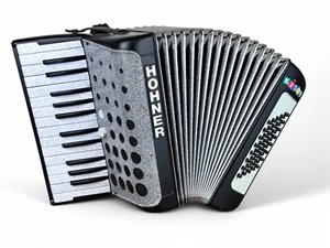 Hohner Kiddy Akkordeon 40 Bass Geprüft und Gestimmt Neuer Rucksack - Bild 1 von 6