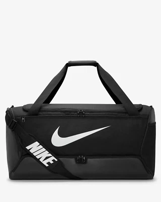 Nike Brasilia 9.0 Duffel Bag Black White Large 95L Travel Gym Sports BA5966 010 - Image 1 of 4
