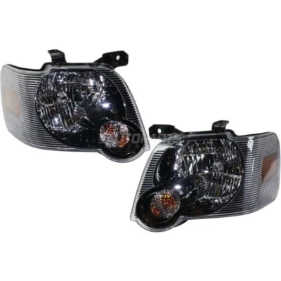New Left and Right Side Halogen Head Lamp Assembly Fits 2006-2010 Ford Explorer - Image 1 of 4