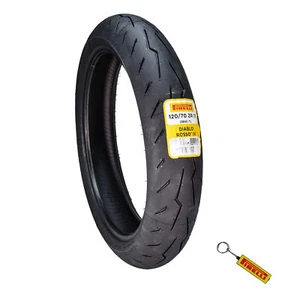 Pirelli Diablo Rosso IV 120/70-17 Front Motorcycle/Sport Bike Tire with Keychain - Picture 1 of 9