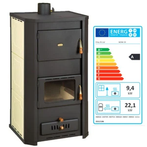 Holzofen PRITY WD W29 mit Wasserwärmetauscher Zentralheizung Ofen - 31.5 Kw - Bild 1 von 5