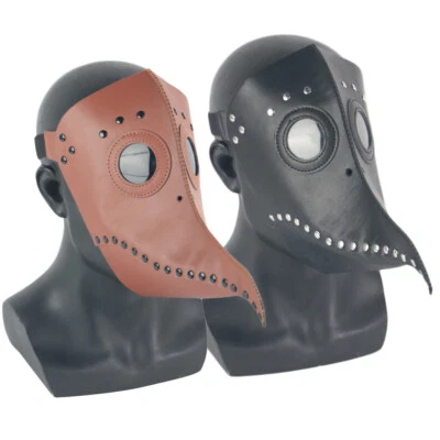 Cosplay Steampunk Plague Doctor Face Mask Bird Beak Halloween Gothic Mask Props - Image 1 of 4