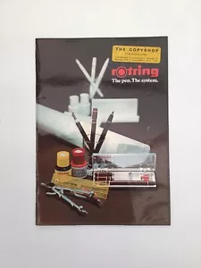 Original Rotring Technical Drawing Catalogue 1974 Vintage - Picture 1 of 7
