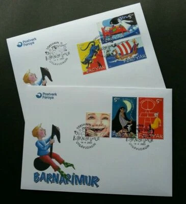 [SJ] Faroe Islands Children Songs 2003 Cartoon Animation Cat Moon Music (FDC) - Image 1 of 4