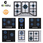 Gas Cooktop 2-5 Burners Drop-in Stainless Steel/Tempered Glass LPG/NG Gas Stove photo
