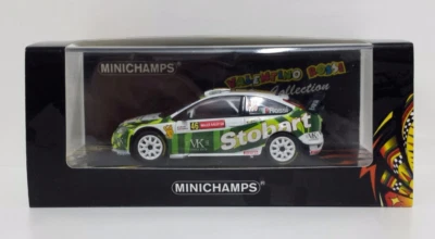 MINICHAMPS 1/43 VALENTINO ROSSI MODELLINO AUTO MACCHINA RALLY FORD FOCUS WRC NEW - Immagine 1 di 3