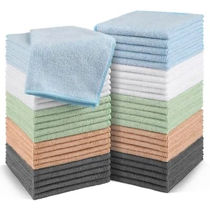 Microfiber Washcloths Towels Set 50 Pack Highly Absorbent and Soft Feel Face ... - Picture 1 of 7