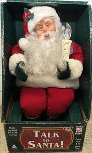 Vintage Holiday Creations Talk To Santa getestet funktioniert selten Bewegung interaktiv 99 - Bild 1 von 10
