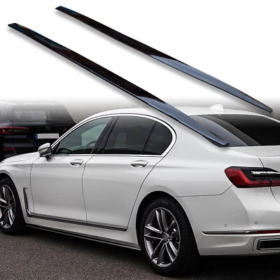 Divisor de panel basculante de extensión de faldón lateral negro brillante FYRALIP para BMW G11 sedán Foto 1 de 4