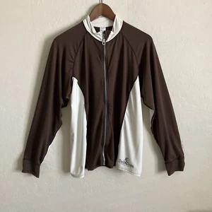 Rash Guard Jacket Womens L Brown Long Sleeve Zip Up Water Resistant Outdoor Boat - Picture 1 of 14