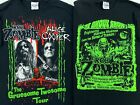 Lot of 2 ROB ZOMBIE ALICE COOPER GRUESOME TWOSOME TOUR T-Shirts XS concert 2010