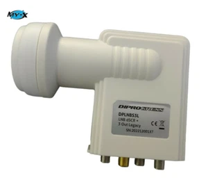 LNB dSCR Convertitore Satellitare 1 OUT + 3 OUT Legacy - DiProgress DPLNBS3L - Foto 1 di 1