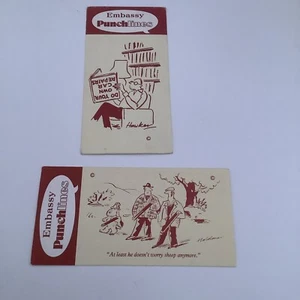 1983 Wills Embassy Cigarettes Cards 2 Punchlines WB1 - Picture 1 of 2