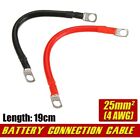 Durable 19cm 12v Battery Joiner Connector Wire 100 Amp Cable & Lugs Red/Black