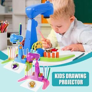 Children Led Projector Art Drawing Table Toys Kids Arts Board Gift Desk B3A6
