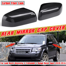 Carbon Fiber Side Mirror Cover CapFor Land Rover Discovery 4 Freelander 2 10-16