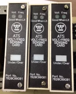 Westinghouse Sensing Card ATS 7820C99G01 Volt/Freq A6791PA - Picture 1 of 7
