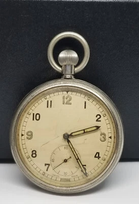 J0011 Swiss G.S.T.P. Military Pocket Watch, Size 40mm, 15 Jewels, Working. - Image 1 of 4
