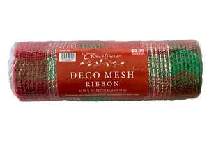 Multiple Color Deco Mesh Christmas Ribbon Black Friday Sale - Picture 1 of 3