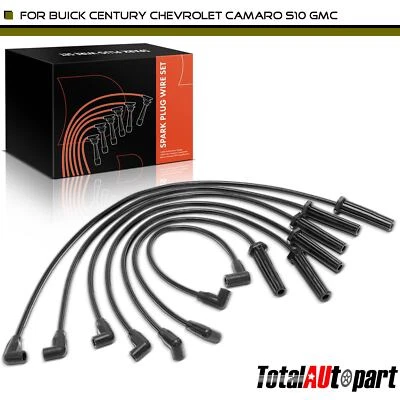 Juego de 7 cables de bujía para Chevy Camaro 1985-1989 Buick Century 1983-1986 GMC Foto 1 de 4