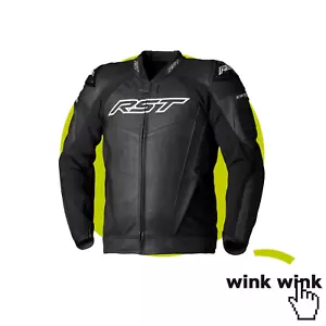 Chaqueta de cuero para motocicleta RST Tractech Evo 5 (CE) - negra - Imagen 1 de 3