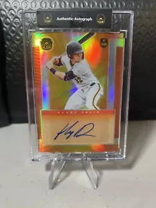 Henry Davis 2021 Super Glow 1. Autogramm Orange/100 #325 Piraten - Bild 1 von 2