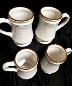 U.S.A. Syracuse China Stoneware Coffee Mugs, Set of 4, Vintage Restaurant Ware - Picture 1 of 7