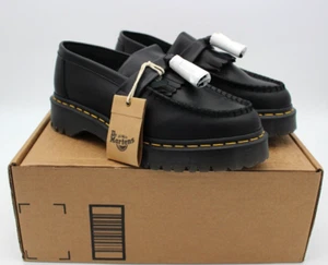 Dr Martens Womens Adrian Bex Loafer Black Tassel Leather -Size 8 - Picture 1 of 7