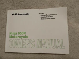 Kawasaki 650R Ninja Motorcycle OEM Owners Manual, Part 99987-1613 - Picture 1 of 3