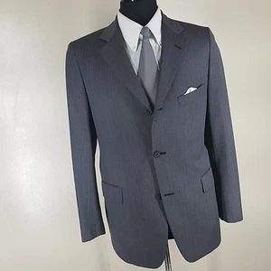 J.PRESS Prestige Made In U.S.A. Sport Coat 3 Btn Center Vent 100% Wool 40 Reg - Picture 1 of 11
