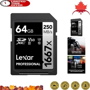 SDXC haute capacité Pro Blazing - performances haute vitesse - vidéo 4K - Photo 1 sur 12