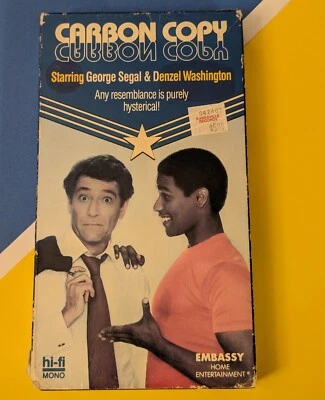 Carbon Copy (1981 VHS) Denzel Washington George Segal - 80's Comedy Satire Movie - Image 1 of 4