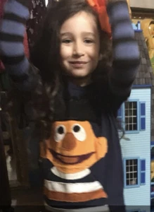 Unisex-sz 6- Morfs Brand-Ernie-Muppets-Sesame Street-Shirt-long Sleeves - Picture 1 of 1