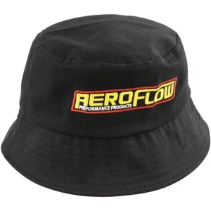 Aeroflow AF-BUCKETMED Medium Bucket Hat Black with Aeroflow Logo - Picture 1 of 3