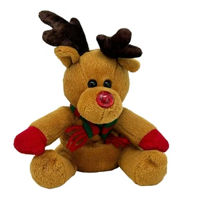 SEARS Twinkles Vintage 1999 Reno 8" Bolsa de frijoles Peluche Nariz Iluminada NO Funciona - Imagen 1 de 5