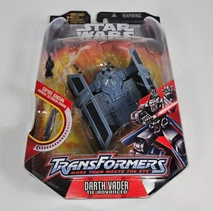 STAR WARS TRANSFORMERS DARTH VADER CORBATA FIGURA DE LUCHADOR AVANZADO MOSC HASBRO 2006 - Imagen 1 de 5