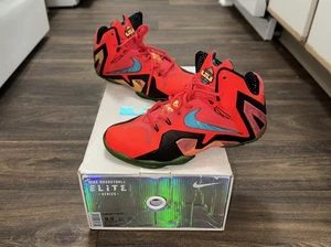 Nike Lebron XI Elite Hero Series Basketball Shoes US 9.5 Laser Crimson With Box - Picture 1 of 11