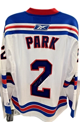 Brad Park Autographed Jersey New York Rangers Reebok - Image 1 of 2