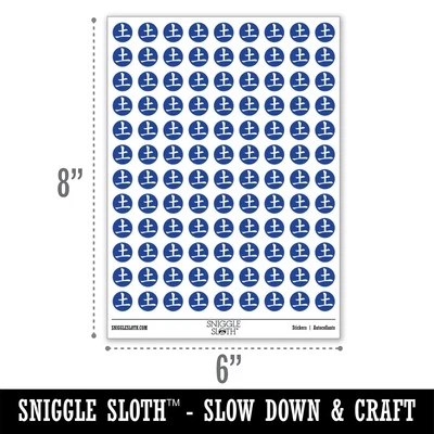 Paquete de pegatinas redondas símbolo asiático elemento tierra carácter chino Foto 1 de 4