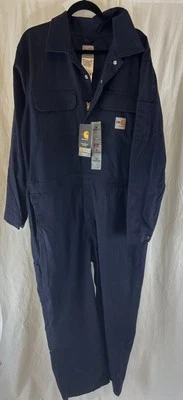 NWT Carhartt FR Flame Resistant Navy Blue Traditional Coveralls-44 Regular NEW - Image 1 of 4