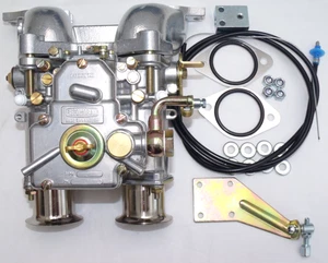 Classic Mini Cooper S 40 DCOE Vergaserkit Schwanenhals Krümmer mit Gestänge . - Bild 1 von 12