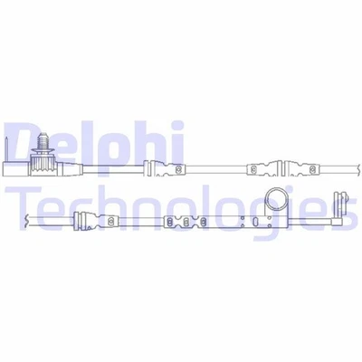 DELPHI Warnkontakt Brembelagverschleiß Verschleißanzeiger Vorne LZ0266 - Bild 1 von 2