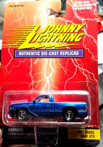 Johnny Lightning BLUE 1997 DODGE RAM VTS Die Cast Replicas Pick-Up Truck MOC - Picture 1 of 3