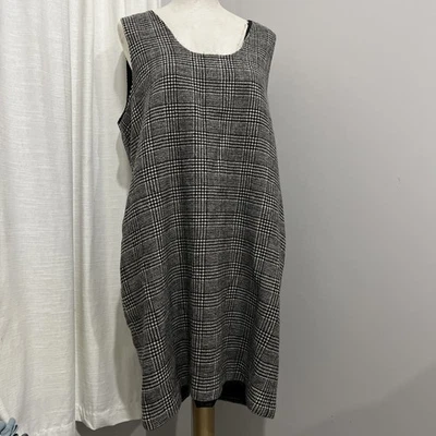 Harve Bernard Vintage Women’s Large XL Wool Plaid Jumper Dress - Image 1 of 4