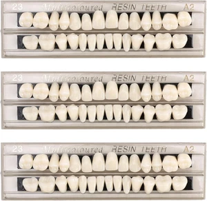 84 Denti Finti in Resina Acrilica Dente Provvisorio Kit Di Riparazione Dentale T - Foto 1 di 12