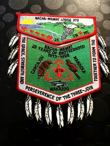 OA NACHA-MAWAT LODGE 373 1973-1998 25th ANN TWO PIECE SET - Bild 1 von 1