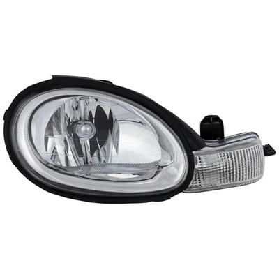 Headlight For 2000-2002 Dodge Neon Right Halogen Chrome Interior - Image 1 of 4