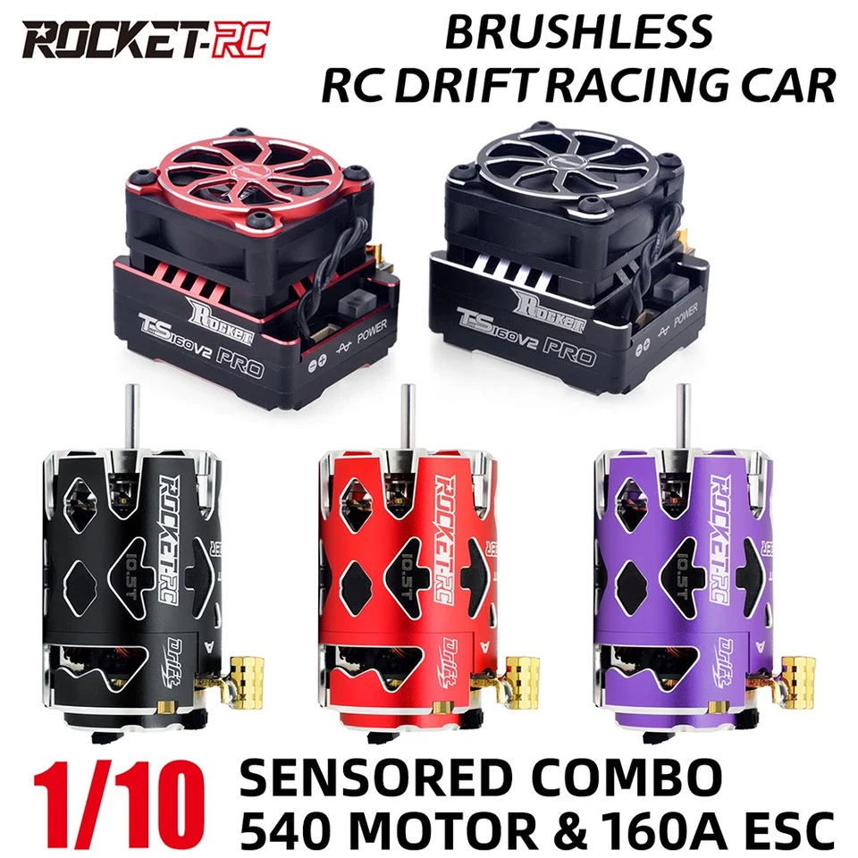 Surpass Hobby Rocket-RC Thunder 540 Brushless Motor & ESC Combo for 1/10  RC Car - Image 1 of 4
