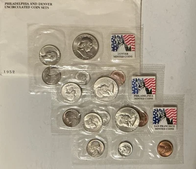 1952 P, D & S Mint Set - Image 1 of 3